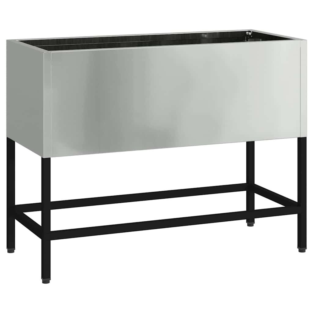 Vidaxxl jardinière surélevée argent 60 x 26 x 45 cm