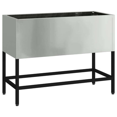 Vidaxxl jardinière surélevée argent 60 x 26 x 45 cm