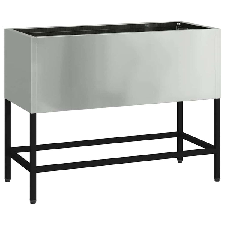 Vidaxxl jardinière surélevée argent 60 x 26 x 45 cm