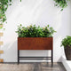 Vidaxl jardinière surélevée rouillé 60 x 26 x 45 cm acier corten
