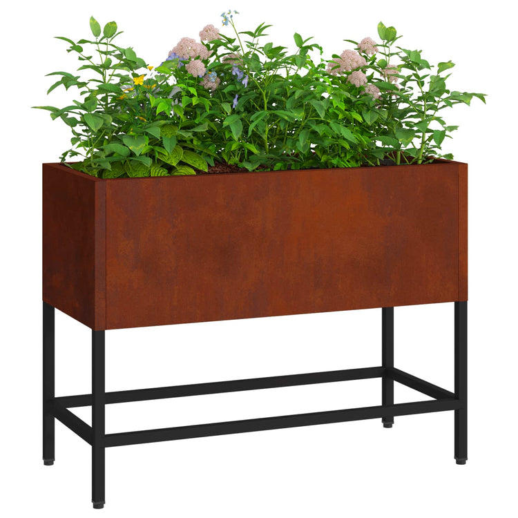 Vidaxl jardinière surélevée rouillé 60 x 26 x 45 cm acier corten