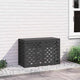 VidaXL couvercle de climatiseur noir 90 x 40 x 60 cm acier