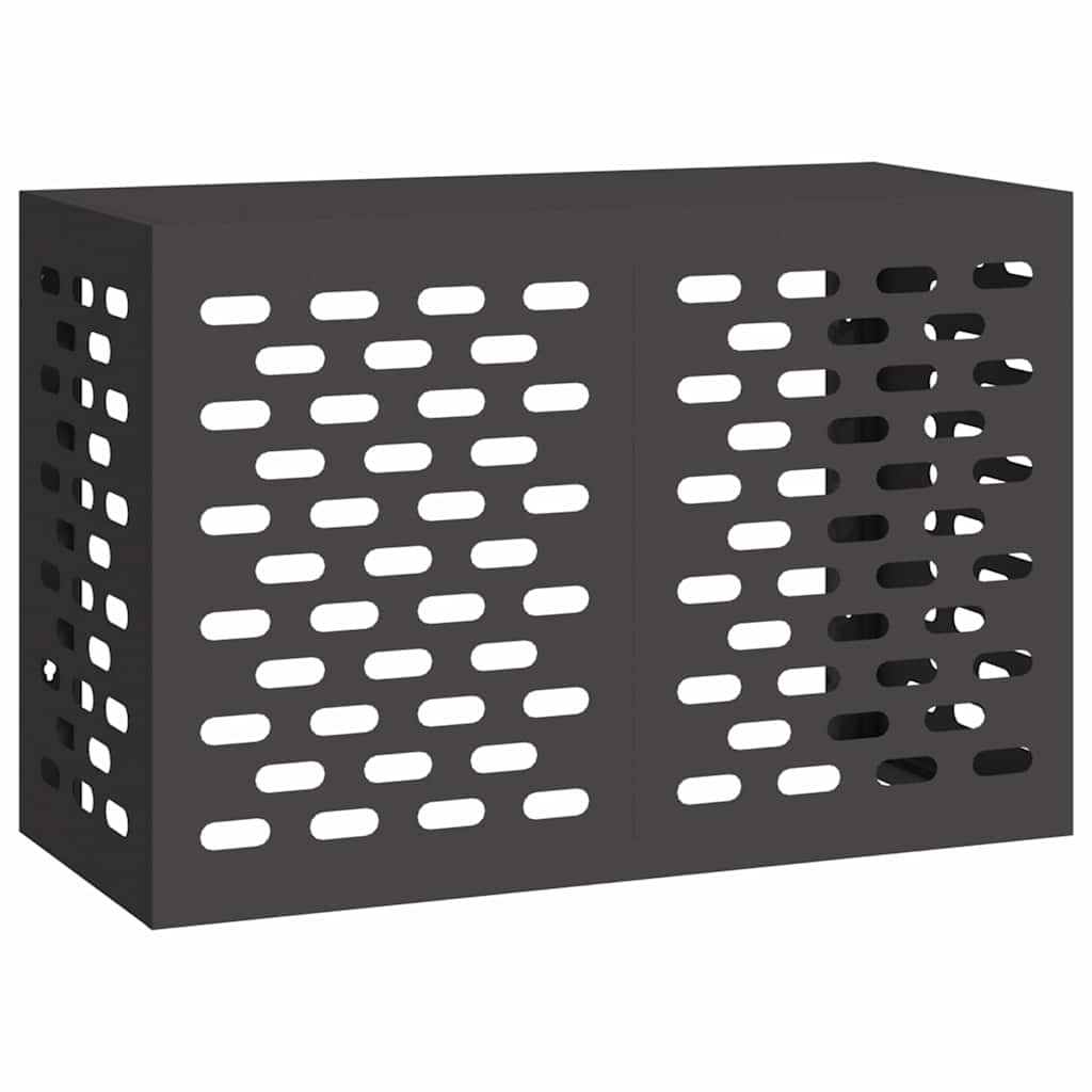 VidaXL couvercle de climatiseur noir 90 x 40 x 60 cm acier