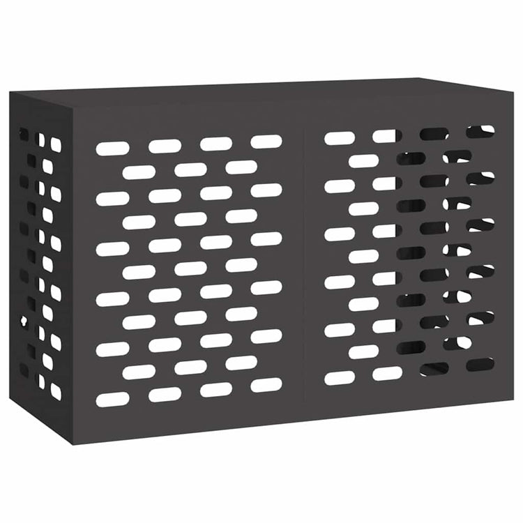 VidaXL couvercle de climatiseur noir 90 x 40 x 60 cm acier