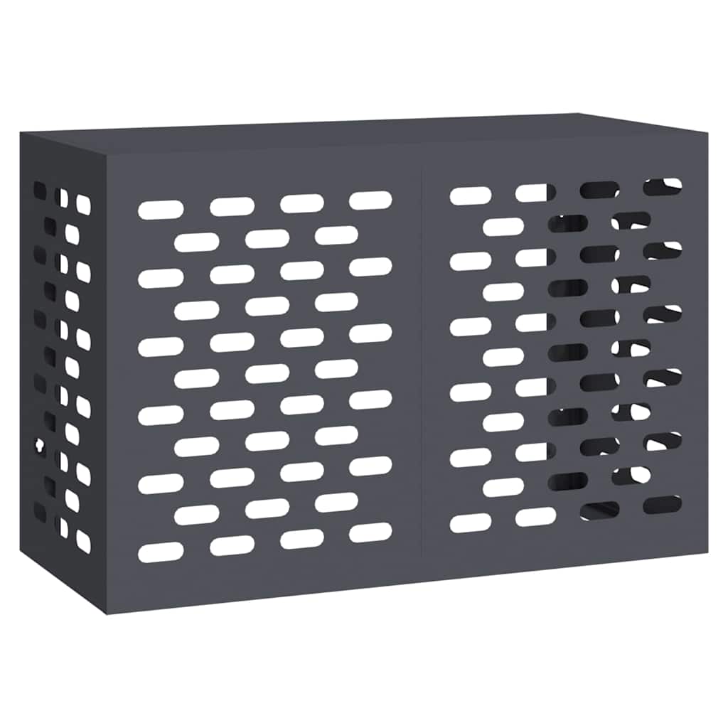 Vidaxxl housse de climatiseur anthracite 90 x 40 x 60 cm acier