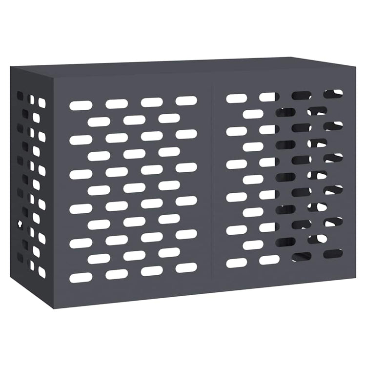 Vidaxxl housse de climatiseur anthracite 90 x 40 x 60 cm acier