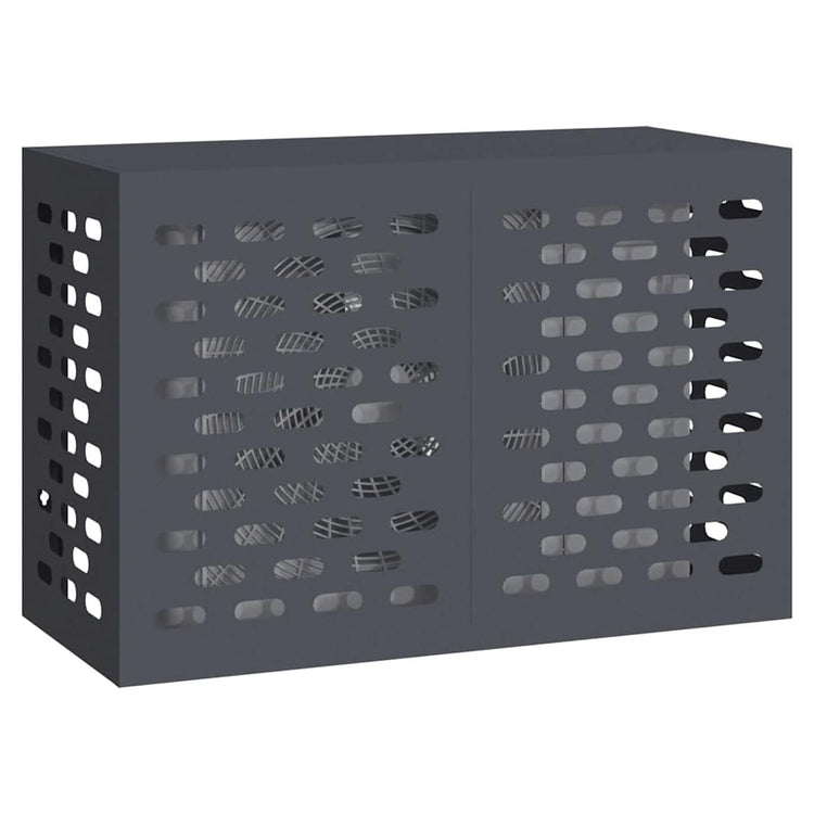 Vidaxxl housse de climatiseur anthracite 90 x 40 x 60 cm acier