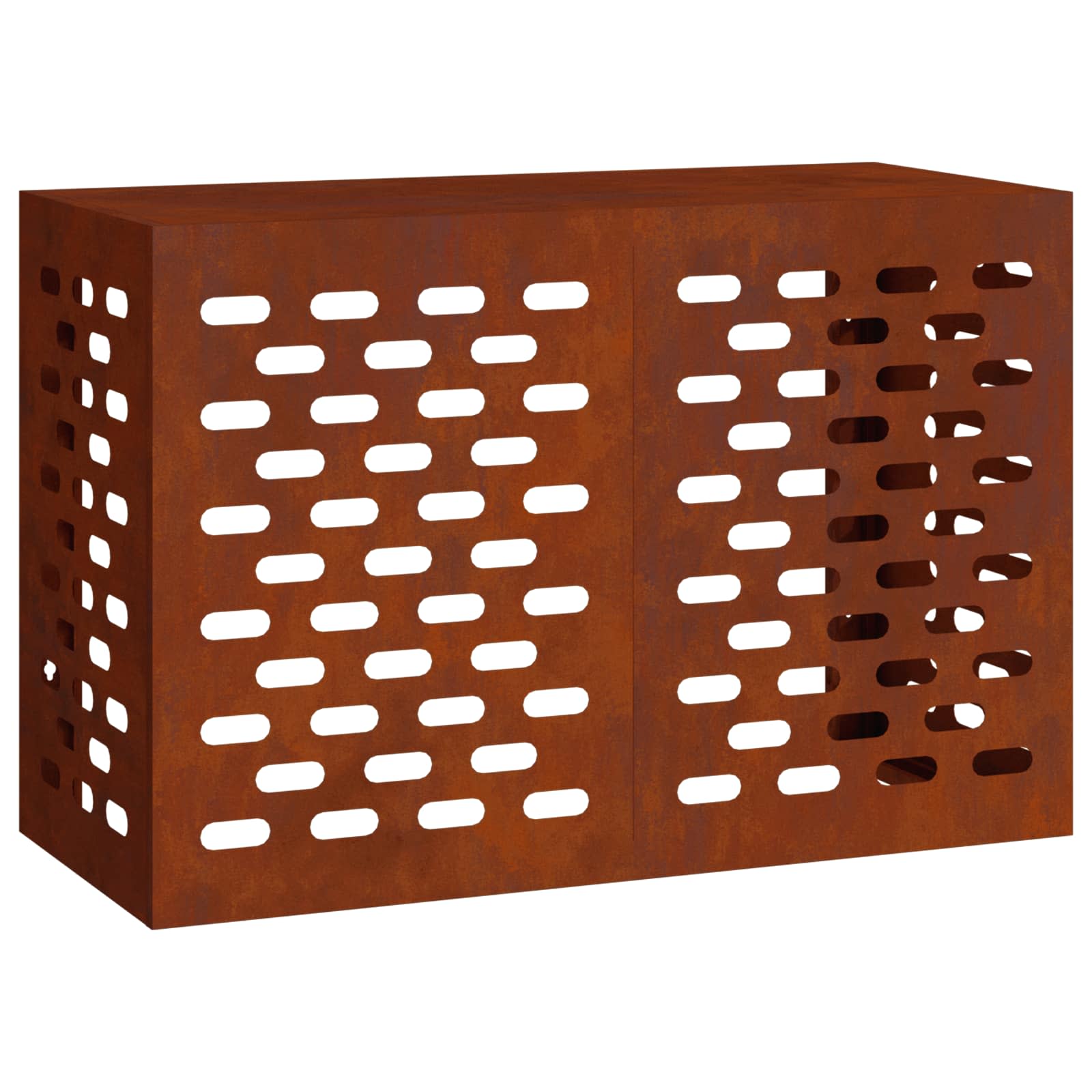 Vidaxl cache climatiseur rouillé 90 x 40 x 60 cm acier corten