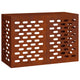 Vidaxl cache climatiseur rouillé 90 x 40 x 60 cm acier corten