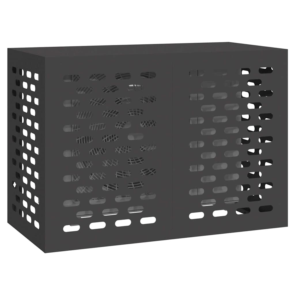Vidaxx couvercle de climatiseur noir 100 x 50 x 70 cm acier