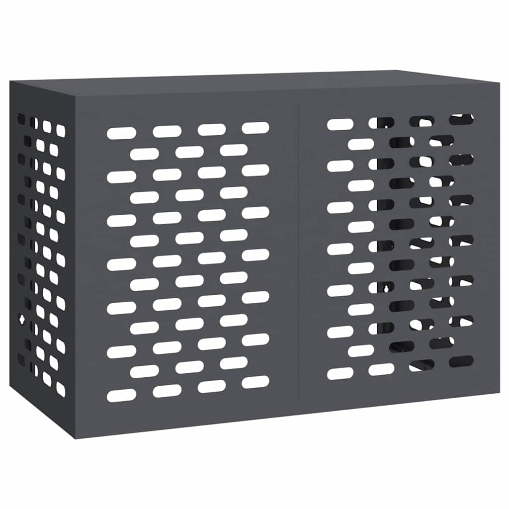 Vidaxl housse de climatiseur anthracite 100 x 50 x 70 cm acier