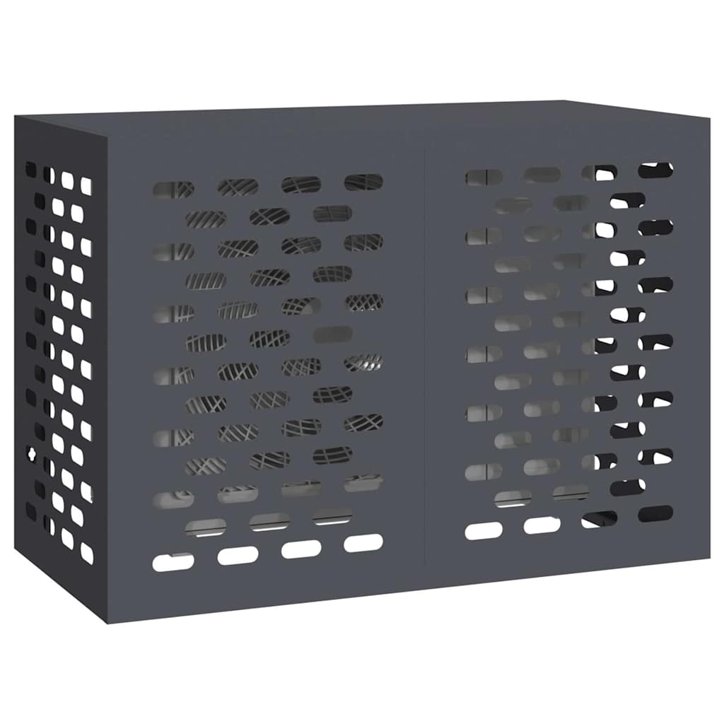 Vidaxl housse de climatiseur anthracite 100 x 50 x 70 cm acier