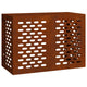 Vidaxxl couvercle de climatiseur rouillé 100 x 50 x 70 cm acier corten