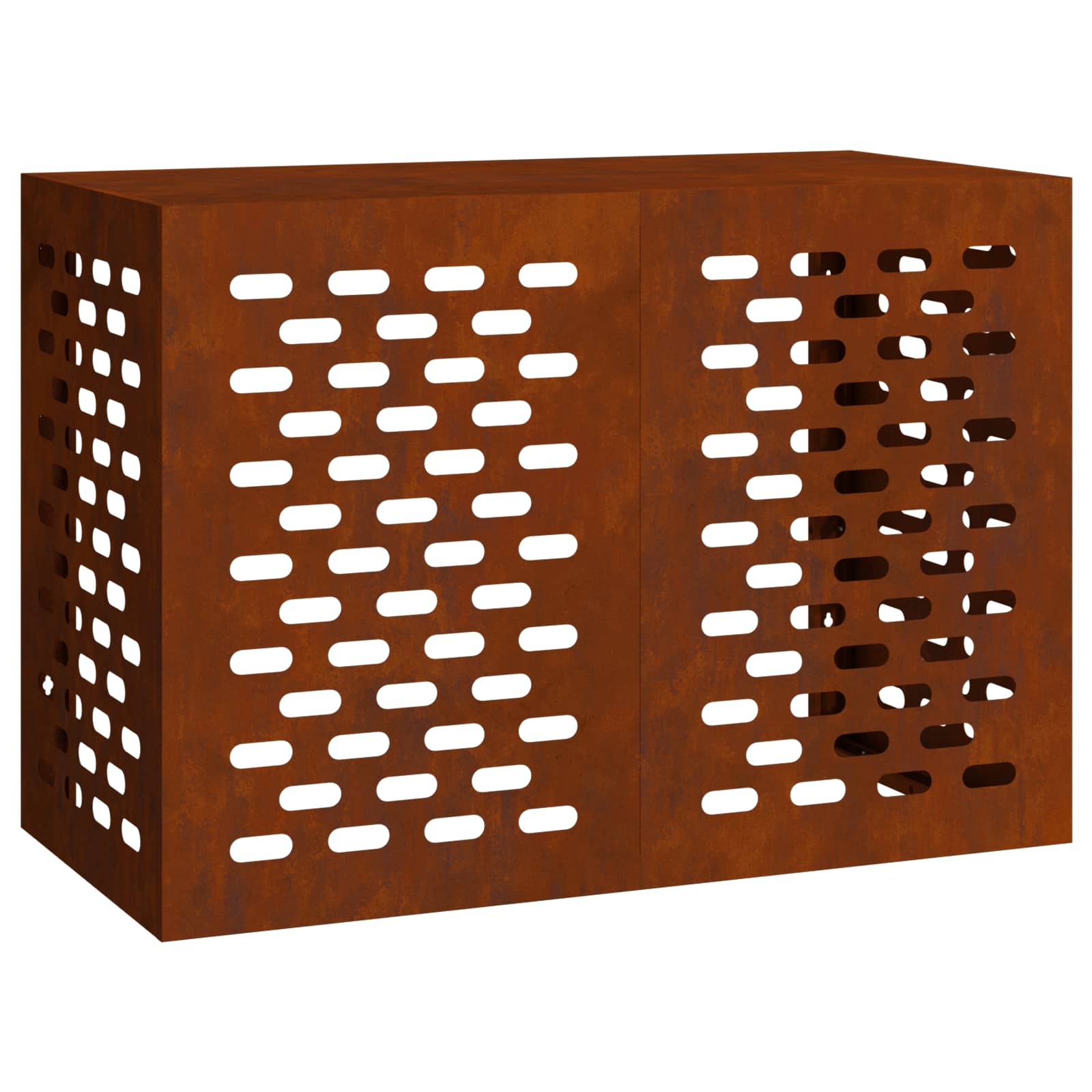 Vidaxxl couvercle de climatiseur rouillé 100 x 50 x 70 cm acier corten