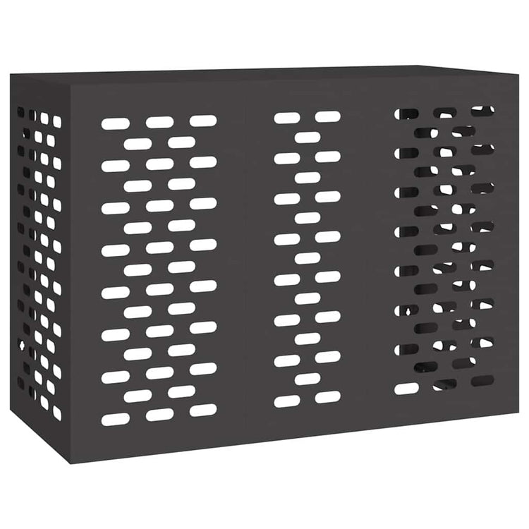Vidaxx couvercle de climatiseur noir 110 x 50 x 80 cm acier