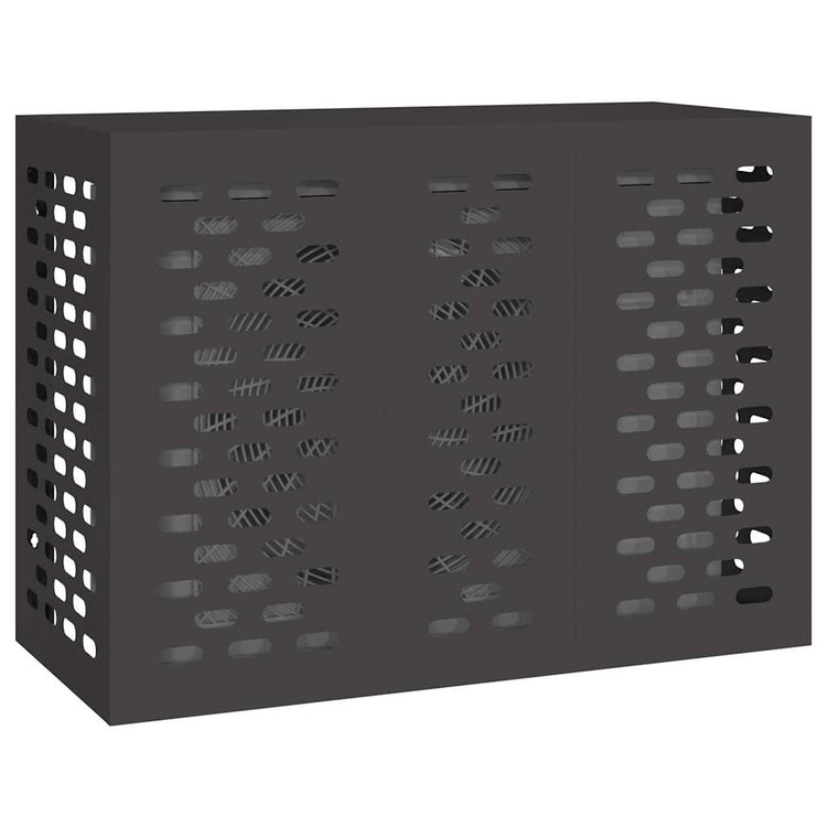 Vidaxx couvercle de climatiseur noir 110 x 50 x 80 cm acier