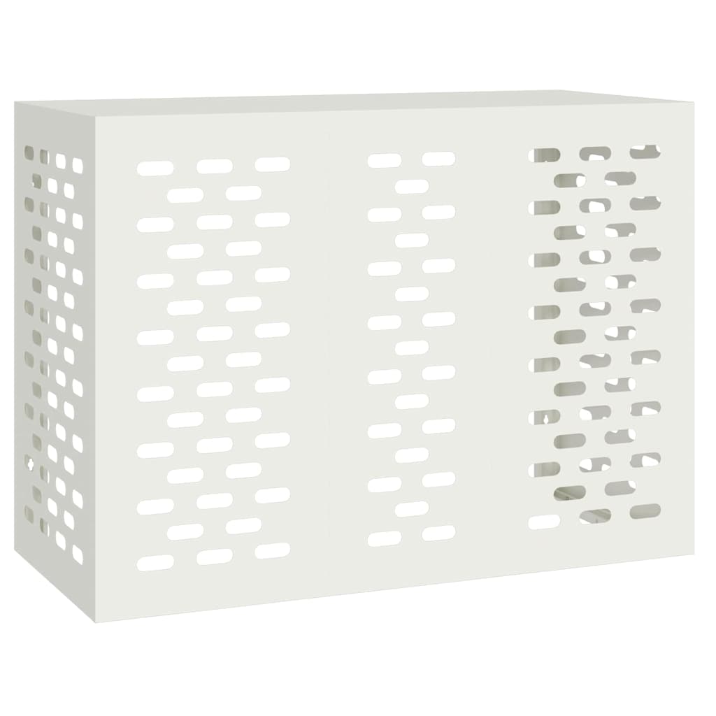 VidaXL couvercle de climatiseur blanc 110 x 50 x 80 cm acier