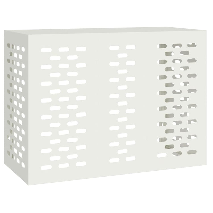 VidaXL couvercle de climatiseur blanc 110 x 50 x 80 cm acier