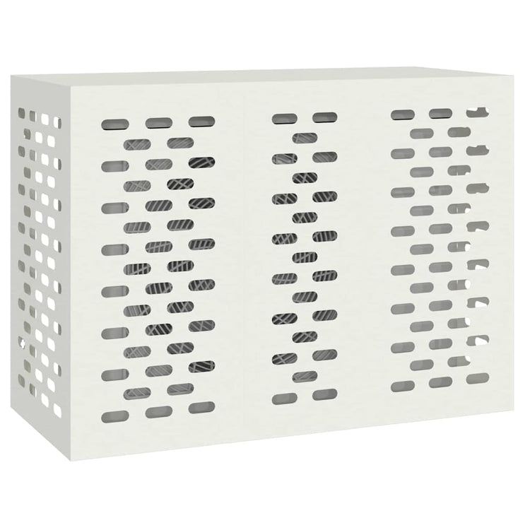 VidaXL couvercle de climatiseur blanc 110 x 50 x 80 cm acier