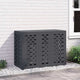 Vidaxxl housse de climatiseur anthracite 110 x 50 x 80 cm acier