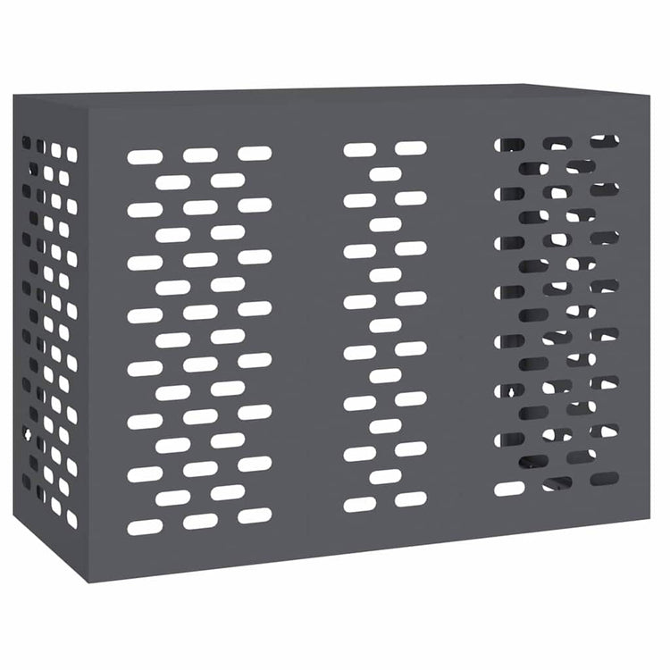 Vidaxxl housse de climatiseur anthracite 110 x 50 x 80 cm acier