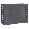 Vidaxxl housse de climatiseur anthracite 110 x 50 x 80 cm acier