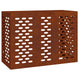 Vidaxxl couvercle de climatiseur rouillé 110 x 50 x 80 cm acier corten