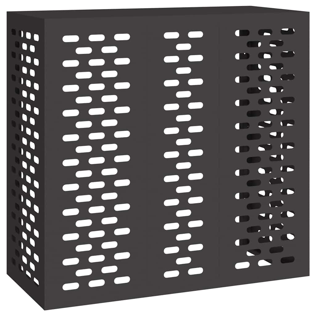 Vidaxxl couvercle de climatiseur noir 110 x 50 x 105 cm acier