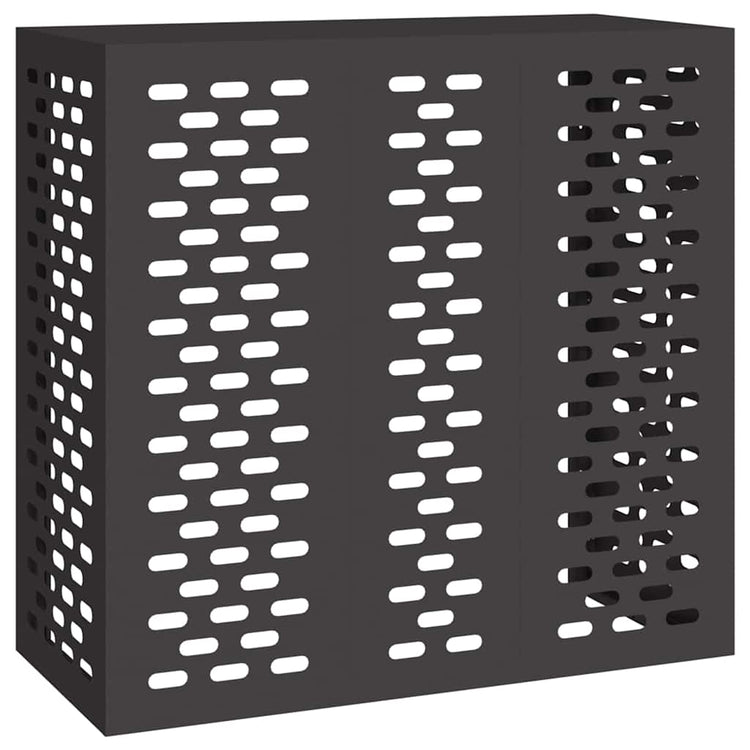 Vidaxxl couvercle de climatiseur noir 110 x 50 x 105 cm acier