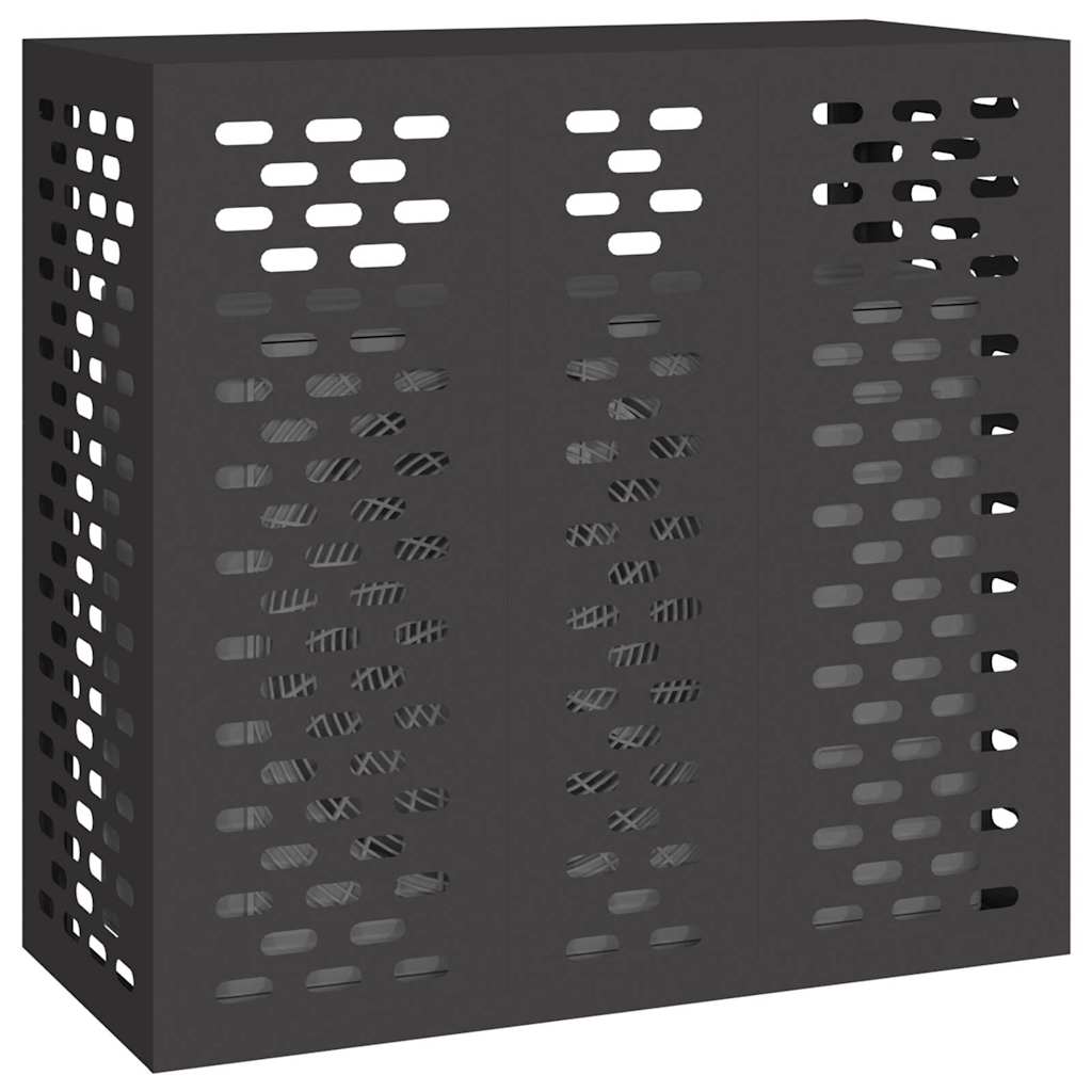 Vidaxxl couvercle de climatiseur noir 110 x 50 x 105 cm acier