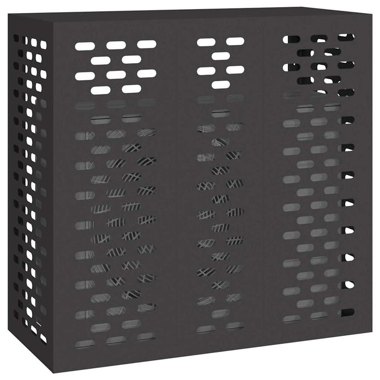 Vidaxxl couvercle de climatiseur noir 110 x 50 x 105 cm acier
