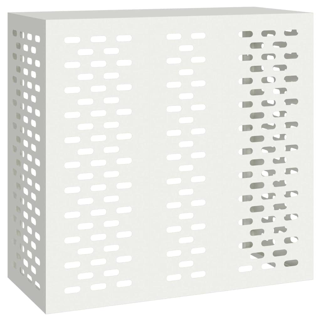 Vidaxxl couvercle de climatiseur blanc 110 x 50 x 105 cm acier