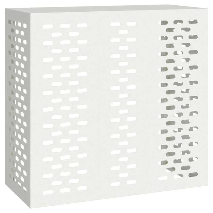 Vidaxxl couvercle de climatiseur blanc 110 x 50 x 105 cm acier