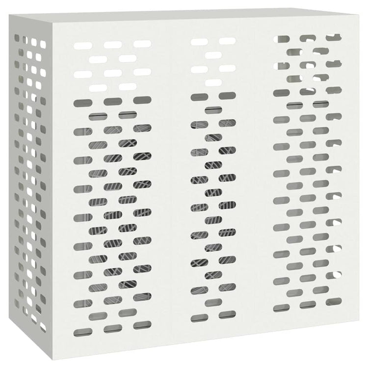 Vidaxxl couvercle de climatiseur blanc 110 x 50 x 105 cm acier