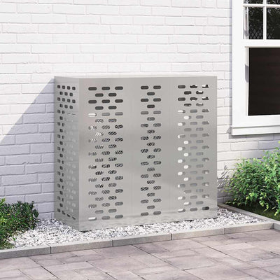 VidaXL couvercle de climatiseur argent 110 x 50 x 105 cm acier inoxydable