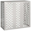VidaXL couvercle de climatiseur argent 110 x 50 x 105 cm acier inoxydable