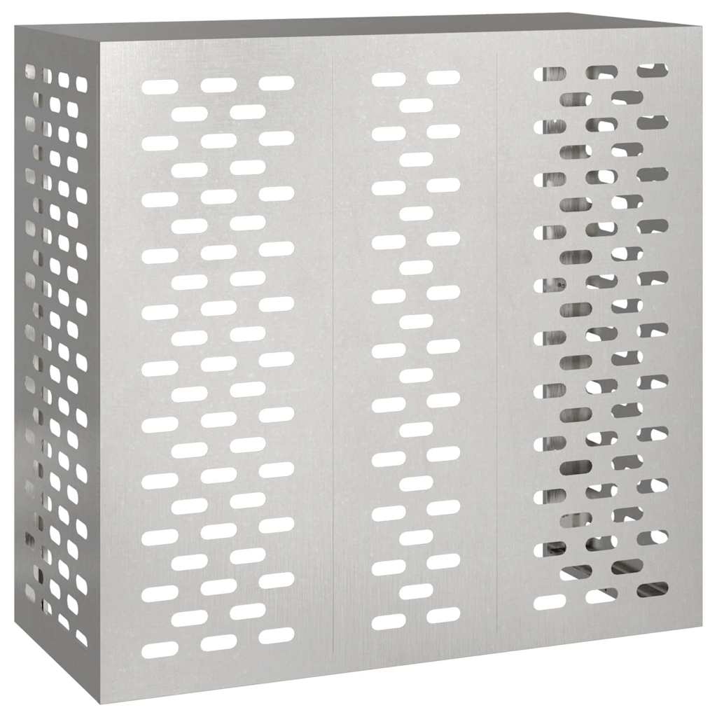 VidaXL couvercle de climatiseur argent 110 x 50 x 105 cm acier inoxydable