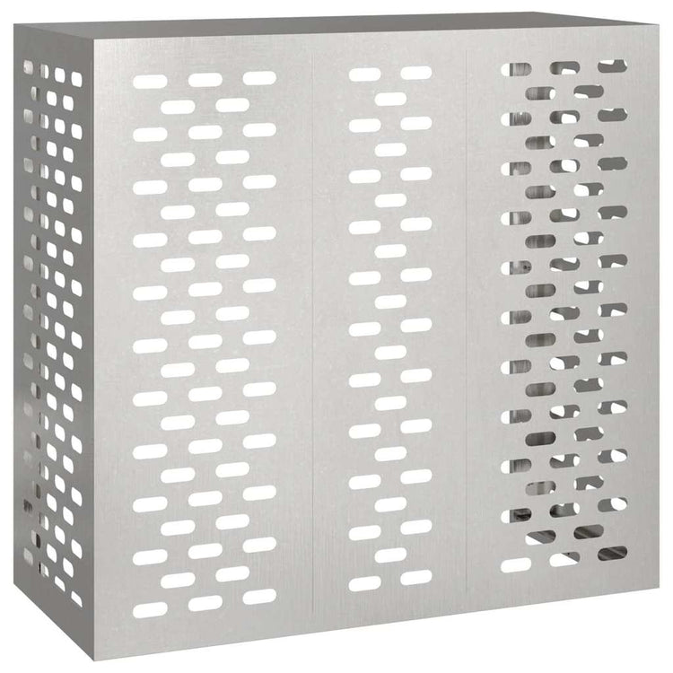 VidaXL couvercle de climatiseur argent 110 x 50 x 105 cm acier inoxydable