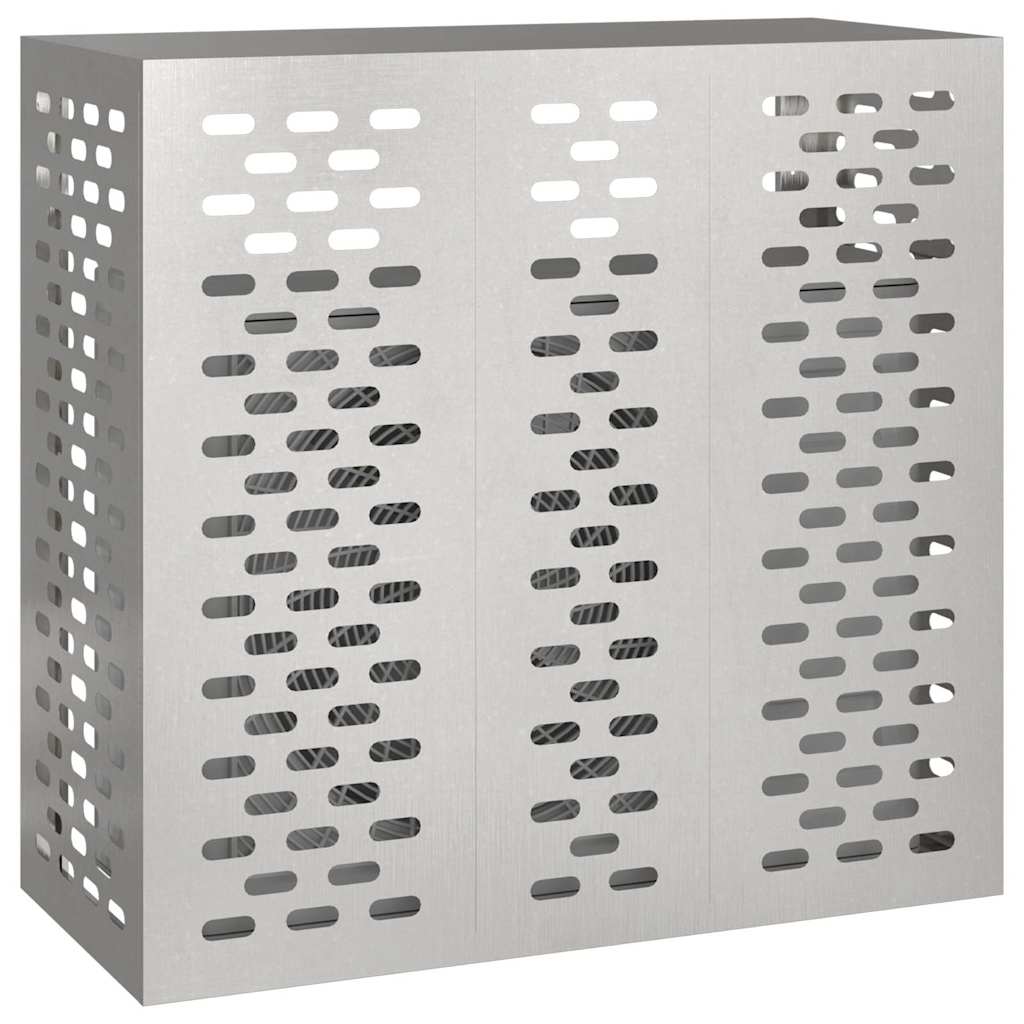 VidaXL couvercle de climatiseur argent 110 x 50 x 105 cm acier inoxydable