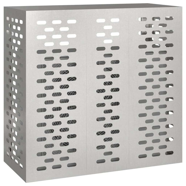 VidaXL couvercle de climatiseur argent 110 x 50 x 105 cm acier inoxydable