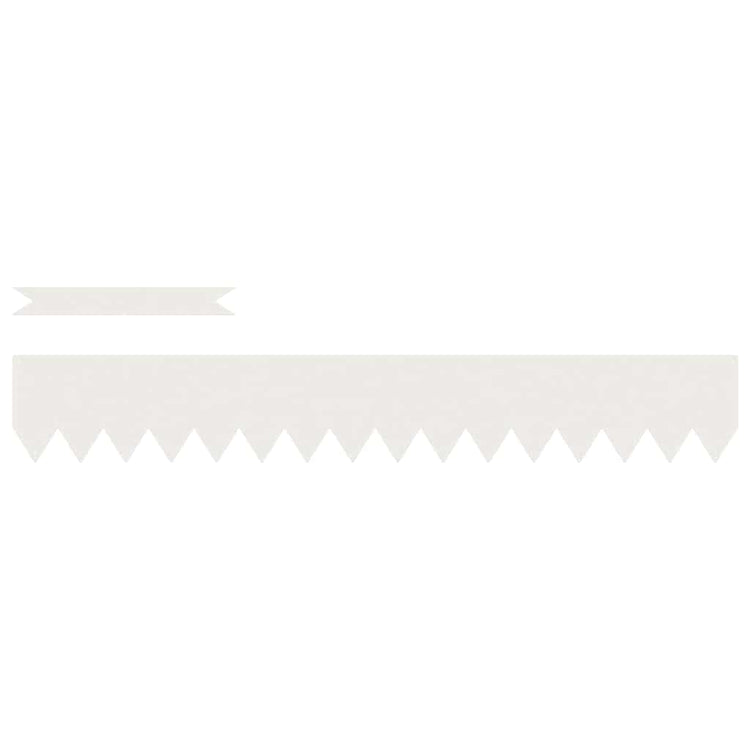 Vidaxl bordure de jardin 10 pcs blanc 100 x 0,05 x 20 cm acier laminé à froid