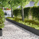 Vidaxl bordure de jardin 10 pcs noir 100 x 0,05 x 20 cm acier laminé à froid