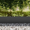 Vidaxl bordure de jardin 20 pcs noir 100 x 0,05 x 20 cm acier laminé à froid