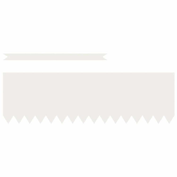Vidaxl bordure de jardin 20 pcs blanc 100 x 0,05 x 20 cm acier laminé à froid