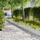 Vidaxxl bordure de jardin 20 pcs argent 100 x 0,05 x 20 cm acier inoxydable