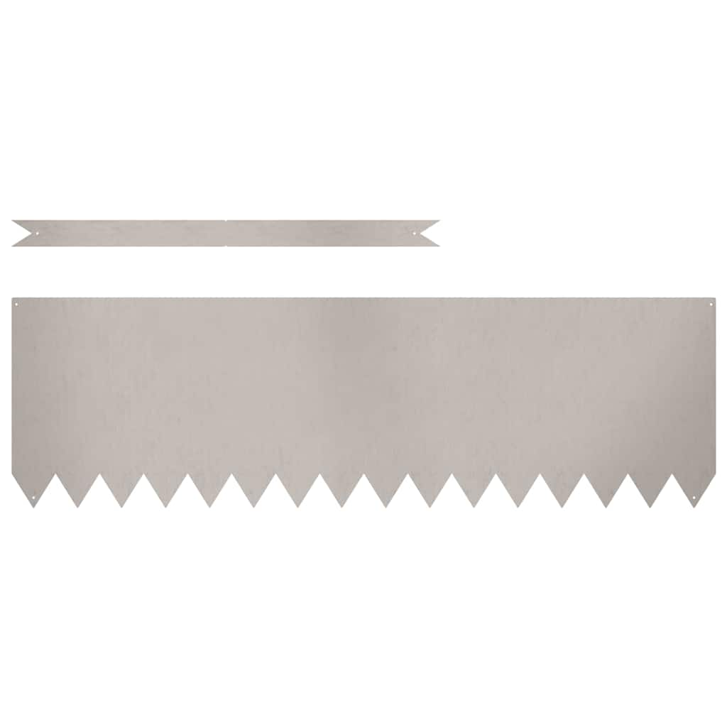 Vidaxl bordure de jardin 10 pcs marron 100 x 0,05 x 20 cm acier corten