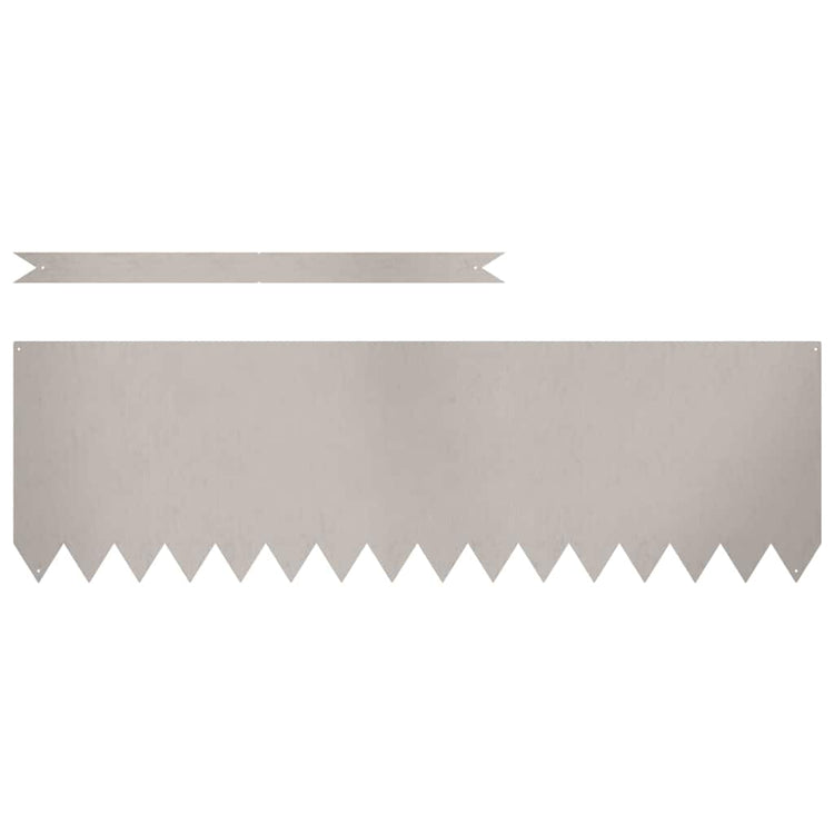 Vidaxl bordure de jardin 20 pcs marron 100 x 0,05 x 20 cm acier corten