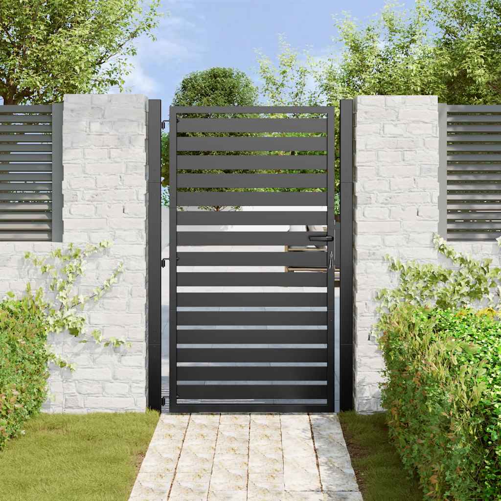 Vidaxx portail de jardin verrouillable 100x150 cm aluminium noir
