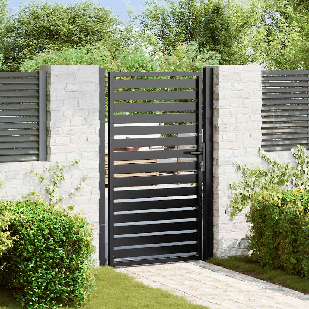 Vidaxx portail de jardin verrouillable 100x150 cm aluminium noir