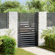 Vidaxx portail de jardin verrouillable 100x150 cm aluminium noir